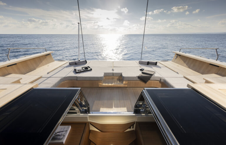 Aft deck view from master suite