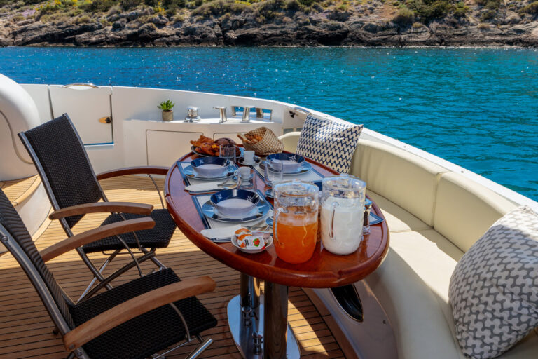 Open views from the aft deck