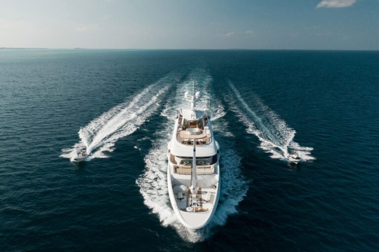 AMELS Superyacht Running With Tenders