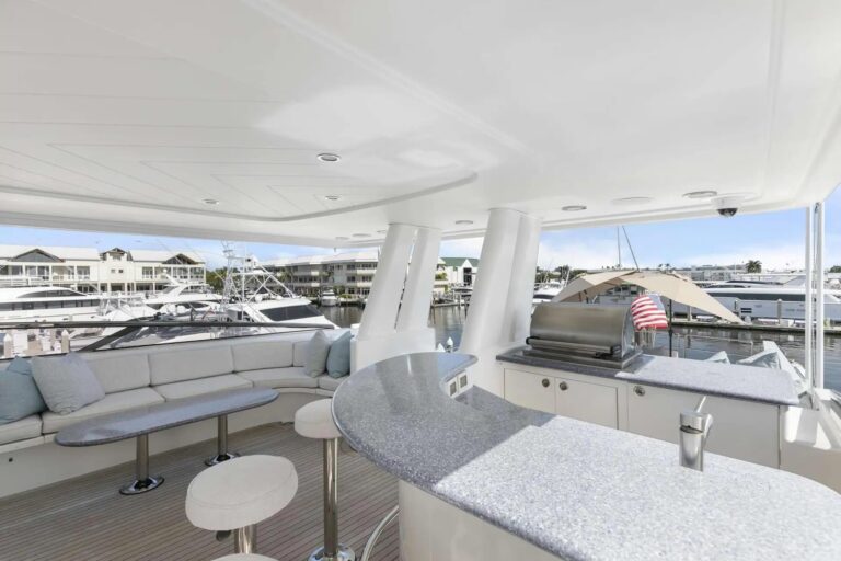 Covered Bar And Seating On The Sun Deck