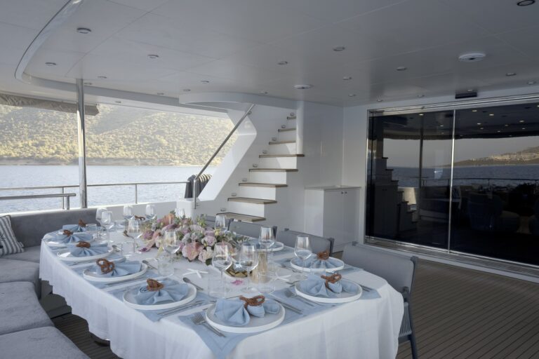 Aft Deck Dining Setting