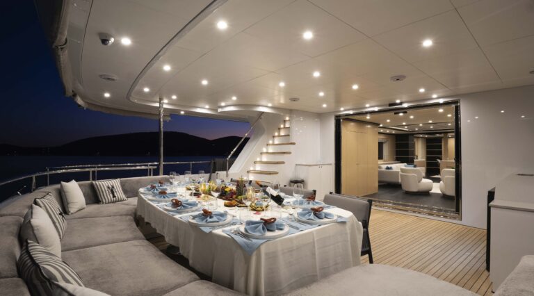 Main Deck Aft Dining At Night