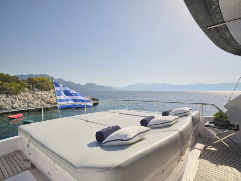 Sun Beds On Flybridge
