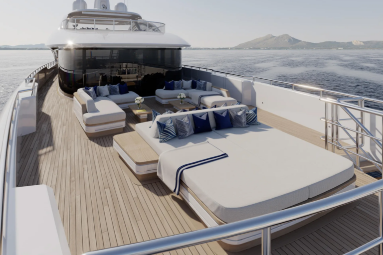 Sun Loungers On Upper Deck