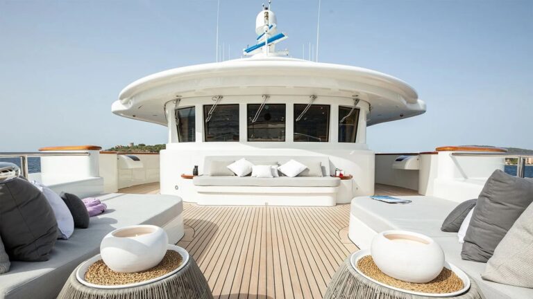 Upper Bow Deck View Into Wheelhouse