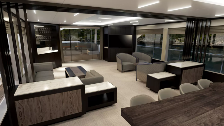 Main salon view aft