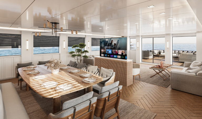 Main salon dining area