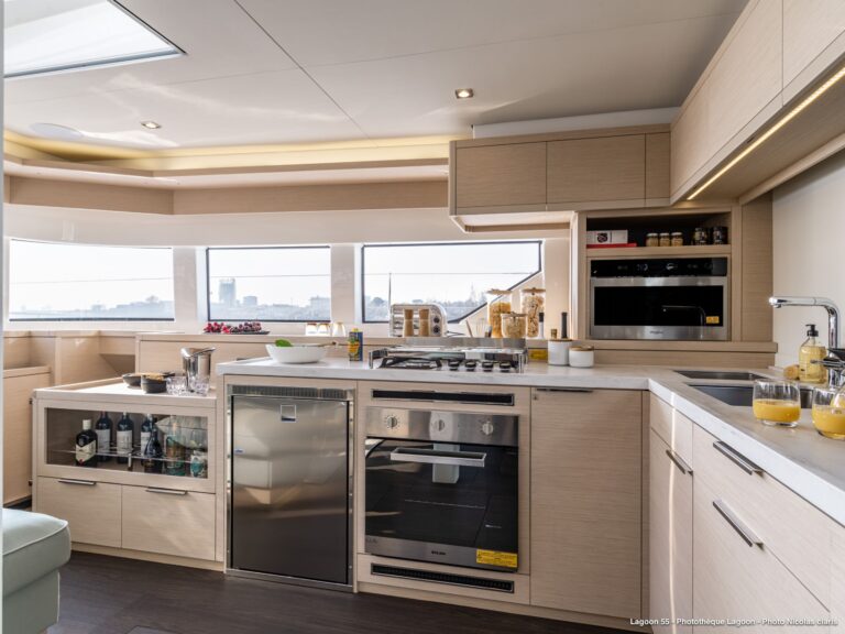 Galley in the main salon