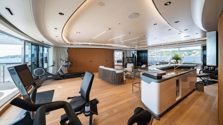 Gym Equipment On Sun Deck