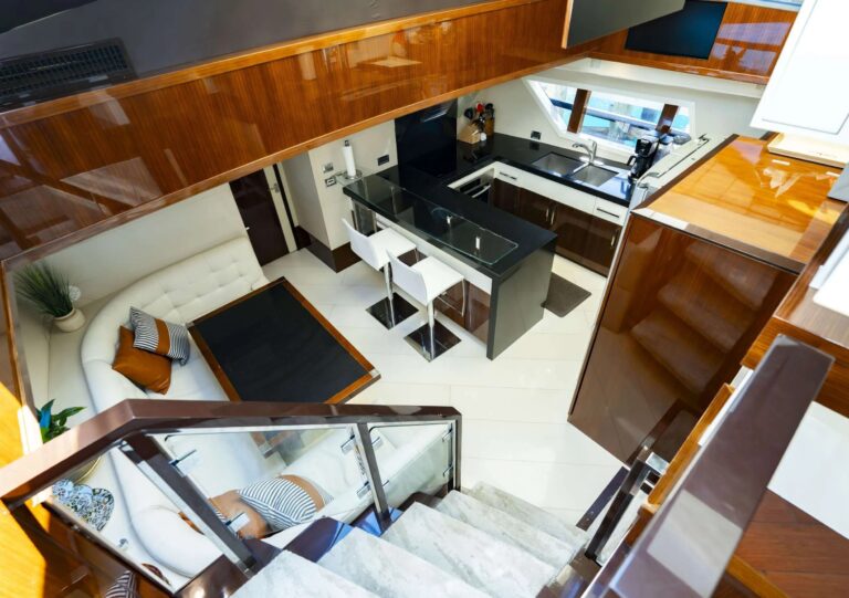 Lower Deck Galley And Dining