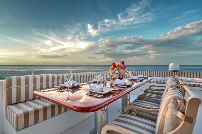 Aft Deck On Board Yacht ANDIAMO