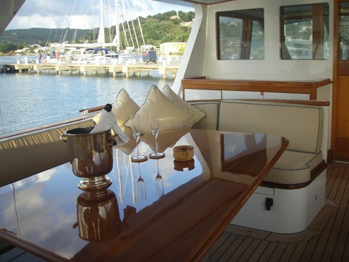 Cockpit Aboard Yacht AXIA
