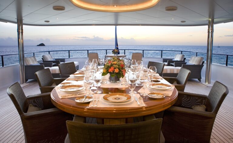 Bridgedeck Deck Aft On Board Yacht PERLE BLEUE