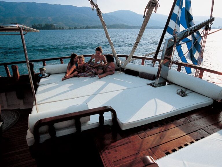 Aft Deck On Board Yacht MATINA