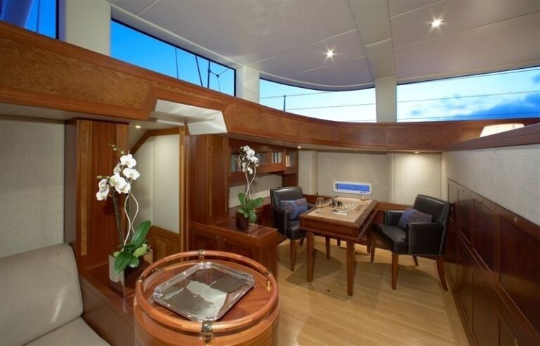 Lower Saloon On Board Yacht CINDERELLA IV