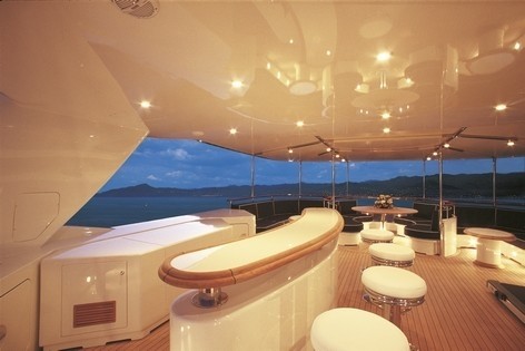 Drinks Bar: Yacht BLUE BREEZE's Fly-deck Photograph