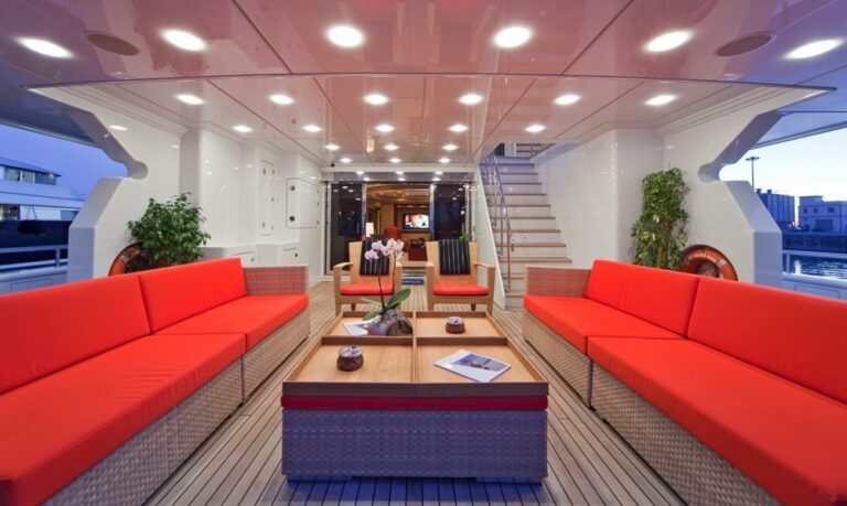 Aft Deck Aboard Yacht GOLDEN HORN