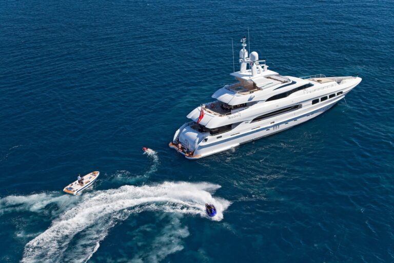 Ship's Tender With Toys Aboard Yacht MANIFIQ