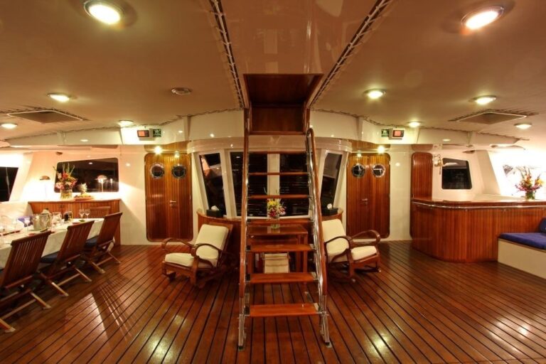 Cockpit On Board Yacht DOUCE FRANCE