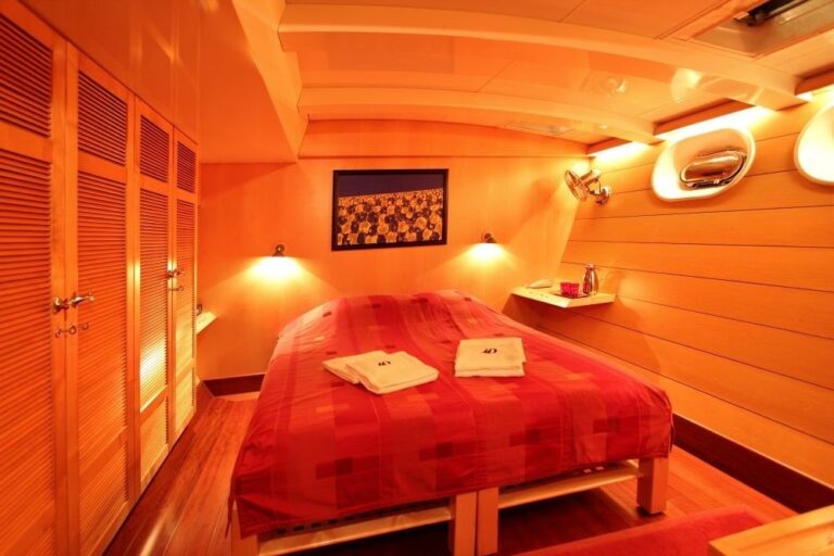 Guest's Stateroom On Yacht DOUCE FRANCE