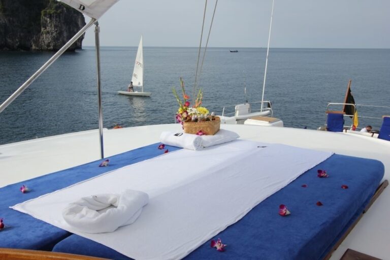 Aft Deck Massage On Yacht DOUCE FRANCE