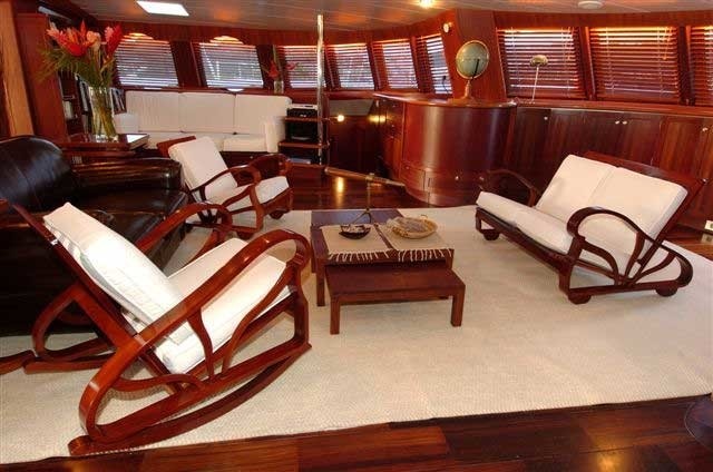 Saloon Aboard Yacht DOUCE FRANCE