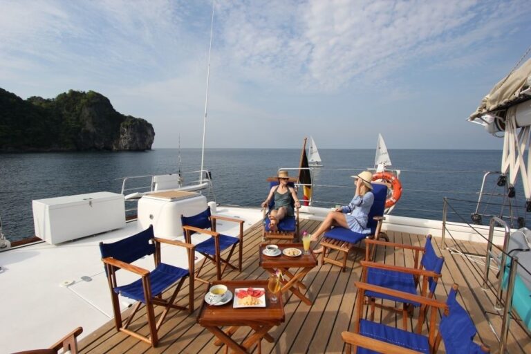 Aft Deck On Board Yacht DOUCE FRANCE