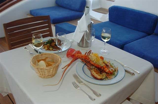 Gastronomy On Board Yacht DOUCE FRANCE