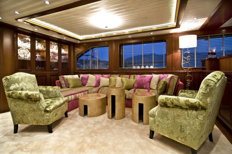 Saloon Sitting Aboard Yacht CLEAR EYES