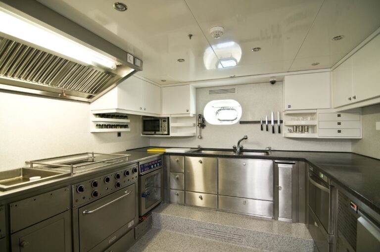 Ship's Galley On Yacht CLEAR EYES