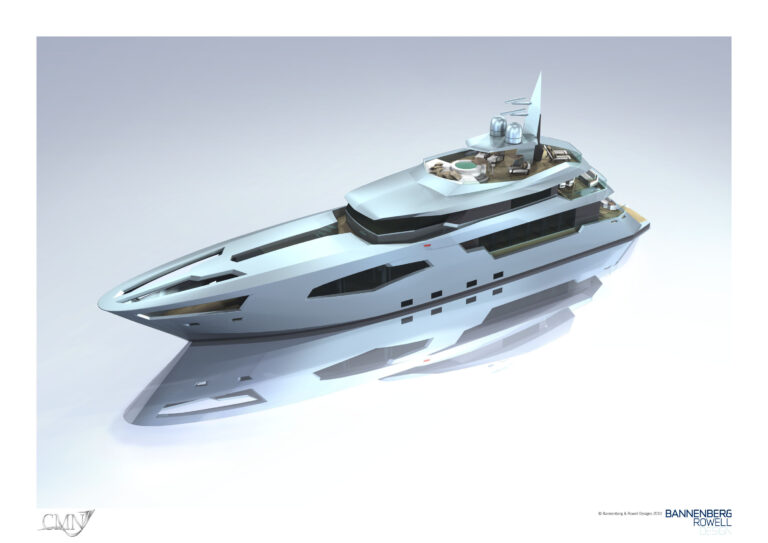 44m CMN and Bannenberg Rowell SCORPIO superyacht
