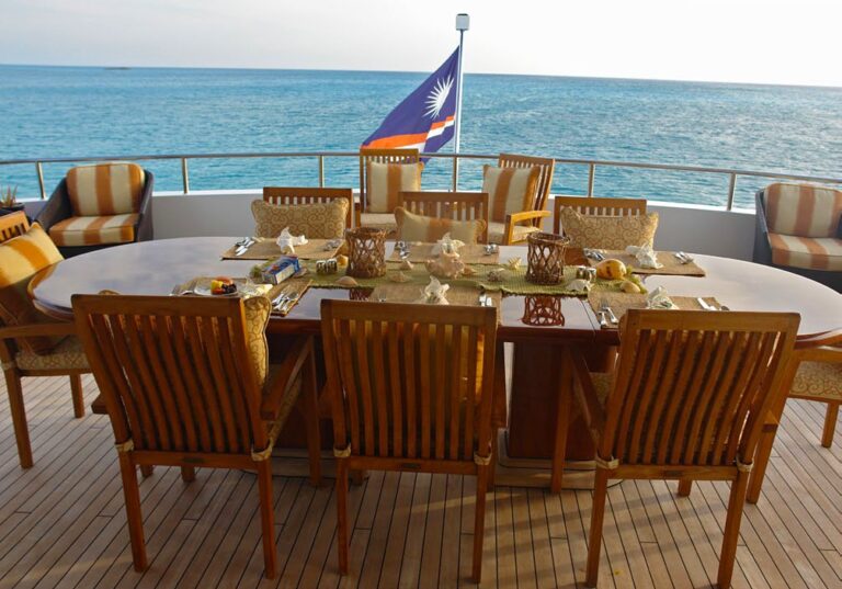 External Eating/dining On Board Yacht AT LAST