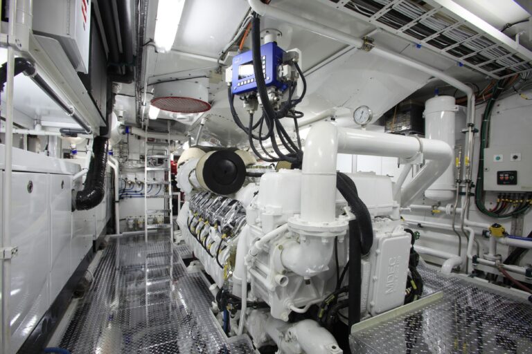Engine Area On Yacht AT LAST