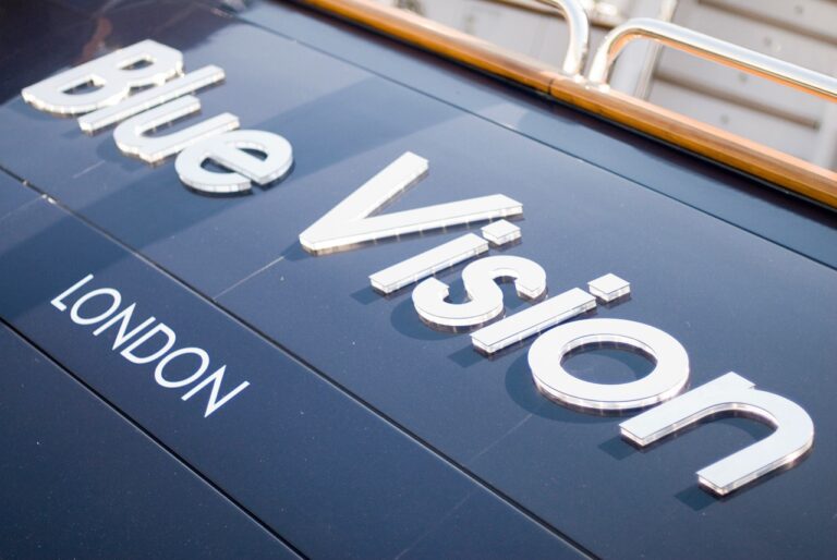 Name Plate Aboard Yacht BLUE VISION