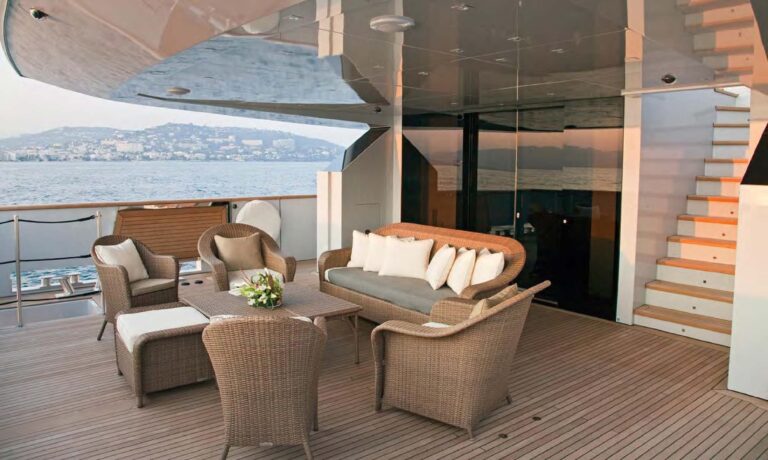 Daytime: Yacht FAN TOO's Aft Deck Photograph