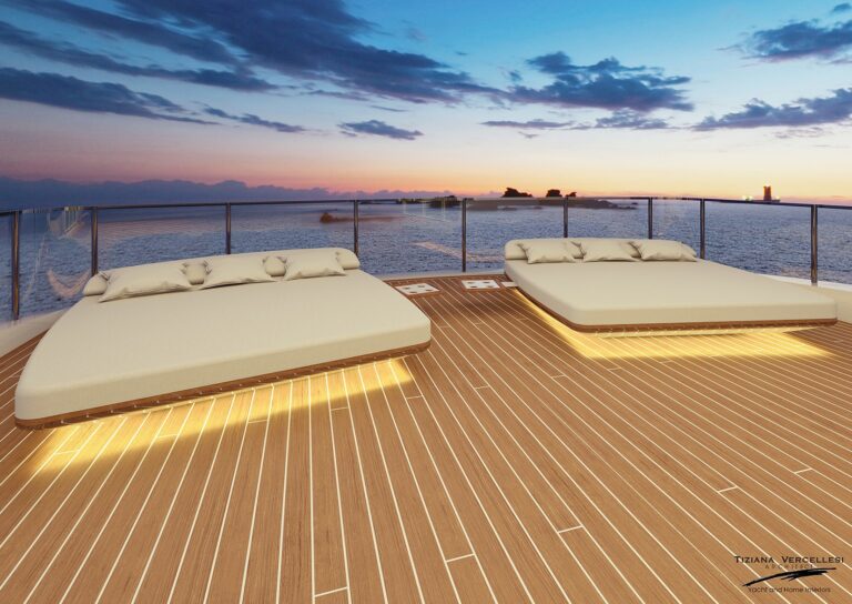 sunbathing area