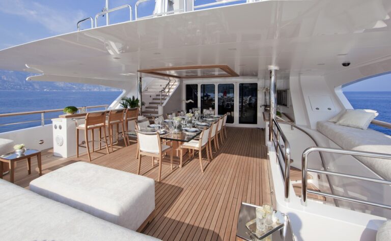 Top Deck Aft On Yacht WILD ORCHID I