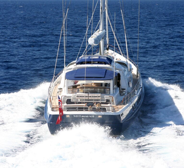 Aft: Yacht MITSEAAH's Cruising Captured