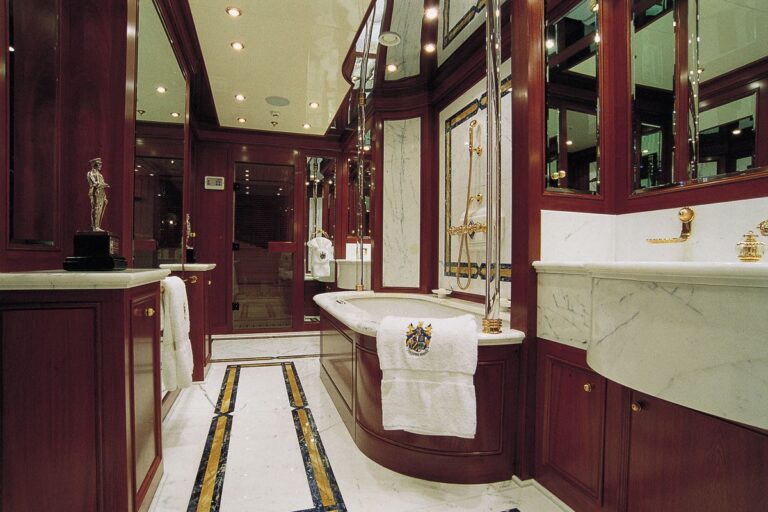 Main Master Bath Aboard Yacht LADY ANN MAGEE