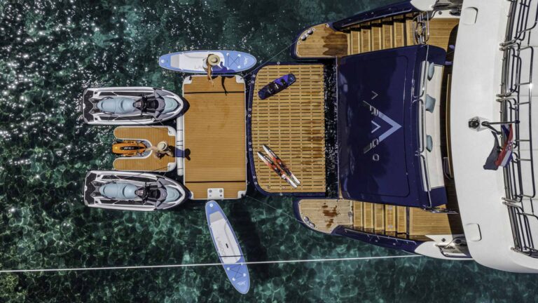 Aerial View Of Water Toys