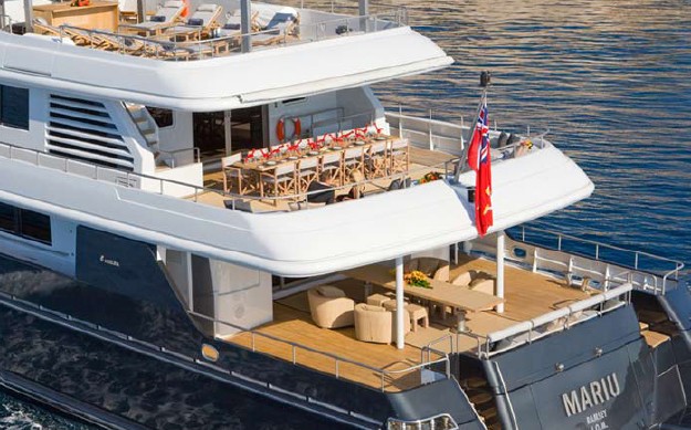 Aft Decks On Board Yacht MARIU