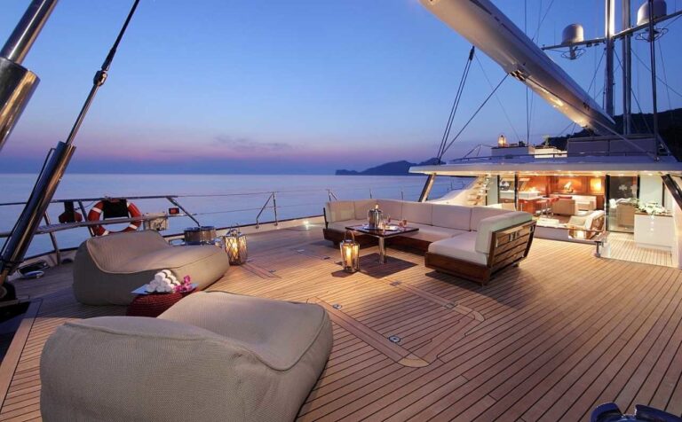 Aft Deck Aboard Yacht PRANA