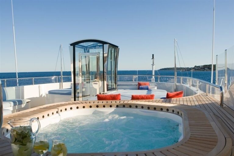 Jacuzzi Pool On Yacht LATITUDE