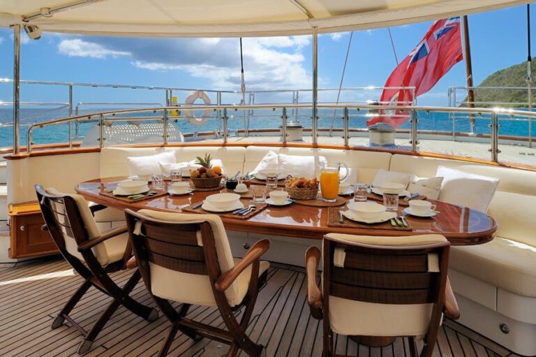 Aft Deck On Yacht DRUMBEAT