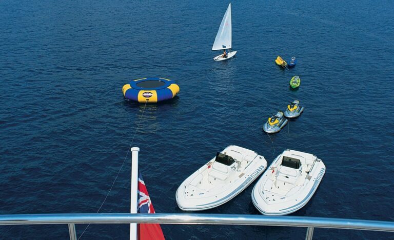 Ship's Tender With Toys On Yacht PASSION