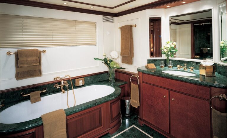 Guest's Bath Aboard Yacht PASSION