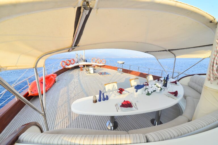 Foredeck view forward