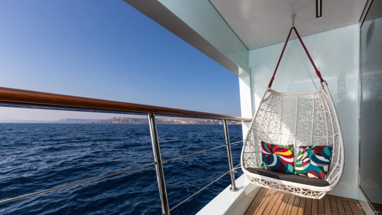 Owner Balcony / Terrace Aboard Yacht OCEAN PARADISE