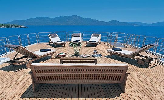 Sun Deck On Yacht INSIGNIA