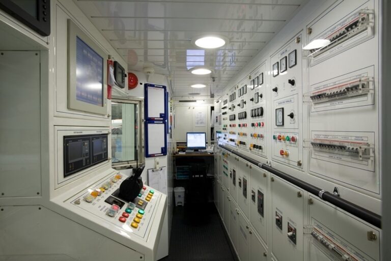 Control Area Aboard Yacht SELENE